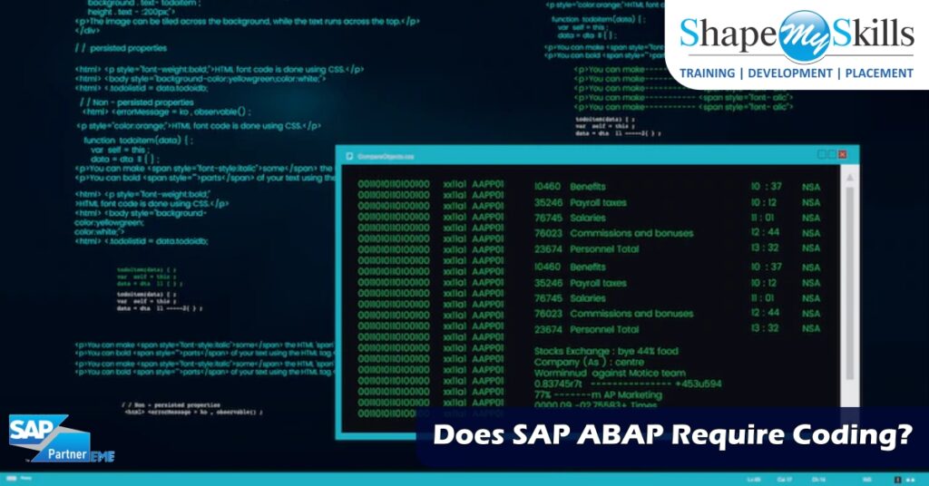 Does Sap Abap Require Coding