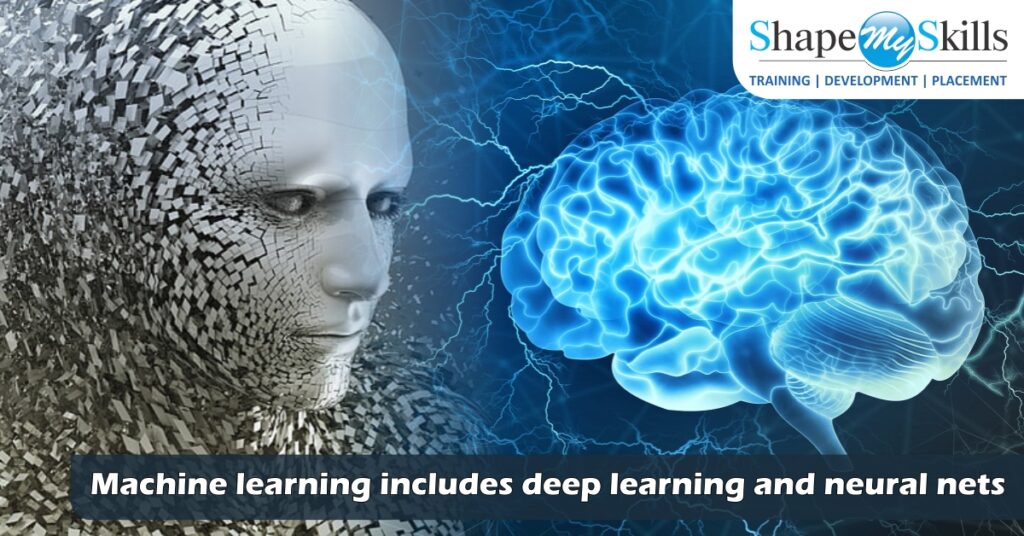 Machine learning includes deep learning and neural nets - ShapeMySkills ...